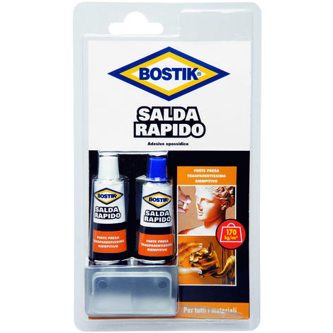 Bostik saldarapido mixer colla epossidica bicomponente 24 ml d2365