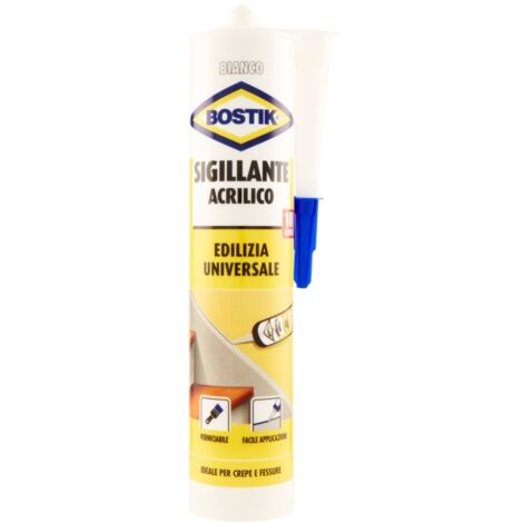 Bostik Sigillante Acrilico Bianco 300 ml - Multiuso, Verniciabile e Resistente