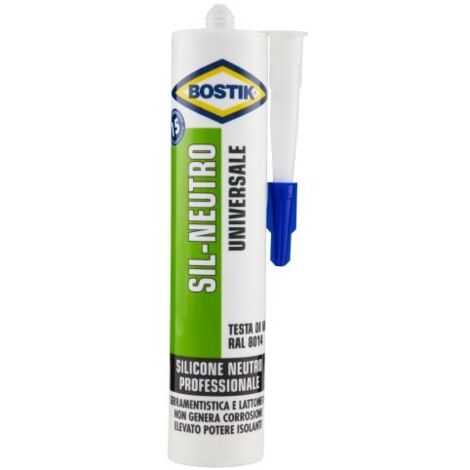 BOSTIK SIL-NEUTRO UNIVERSALE 300 ML TESTA DI MORO 12 PZ
