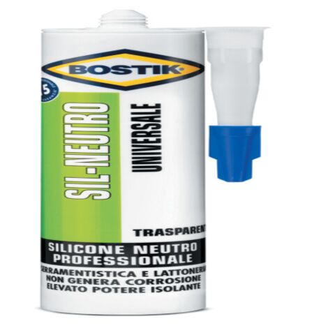 BOSTIK SIL-NEUTRO UNIVERSALE 300 ML TRASPARENTE 12 PZ