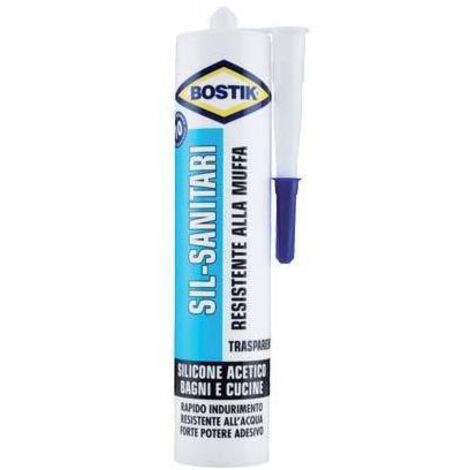 BOSTIK SIL-SANITARI RESISTENTE MUFFA 280 ML TRASP 24 PZ