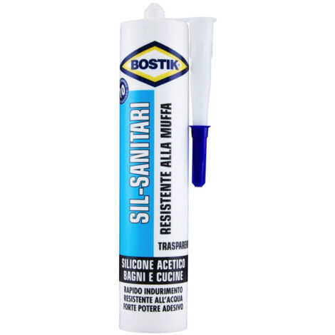 BOSTIK SILICONE SANITARI TRASPARENTE 280ML  PZ 24,0