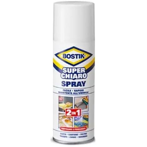 Bostik Super Clear Spray Glue 2 in 1 500ml permanent et amovible