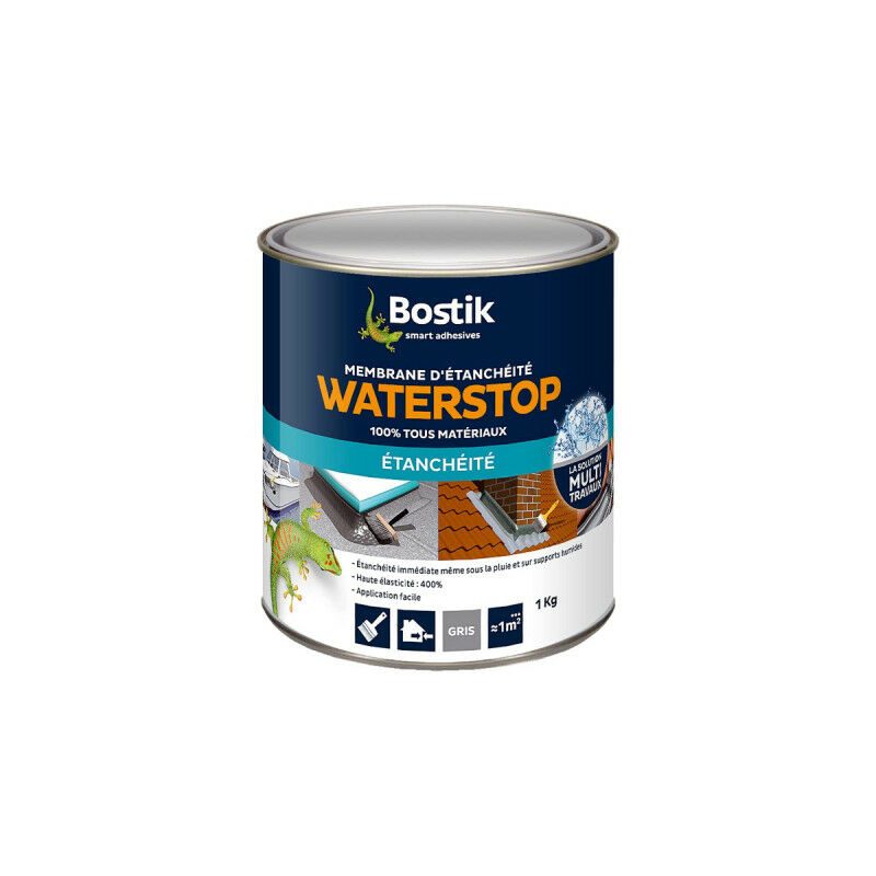 

Bostik WATERSTOP membrana impermeabilizante 1kg - Gris - Gris