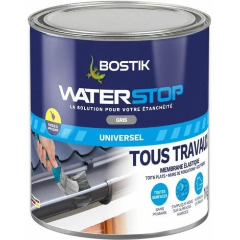 Bostik WATERSTOP membrana impermeabilizante 1kg - Gris