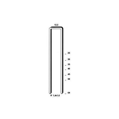 Bostitch – Agrafes S4/16NC 40 mm – Boîte de 10 000 agrafes pour agrafeuse S4 – Fixation contre-lattes et voiles en OSB – 1164001Z