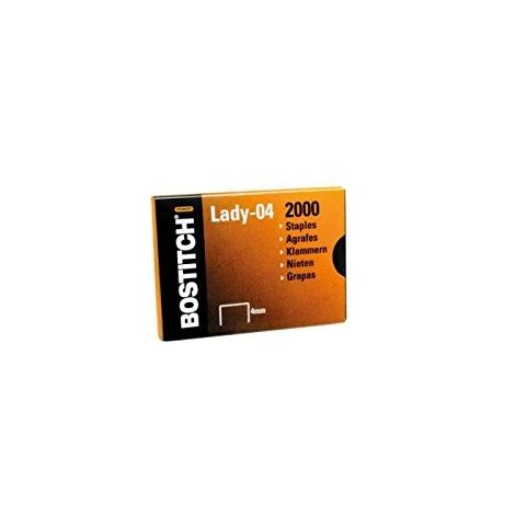 BOSTITCH BOITE DE 2000 AGRAFES LADY-04 POUR HP65