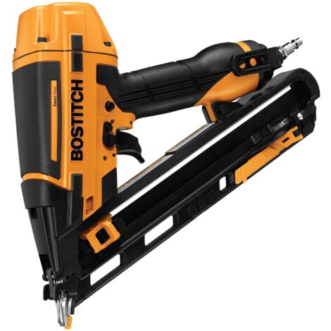 Bostitch – Cloueur de finition N62FNSPE – Longueur des clous 32 à 64 mm – Technologie Smarpoint pour finition propre – Corps en magnésium