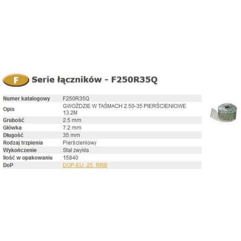 Bostitch-Nägel F 25-35 13,2M