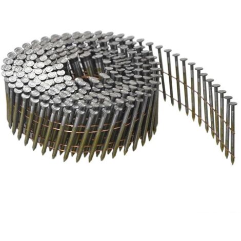 Bostitch – Pointes en rouleau FAC 2.5x50 annelées – 9900 pièces – Tête 7.2mm – Pour cloueur bois dur et similaire - F250R50Q