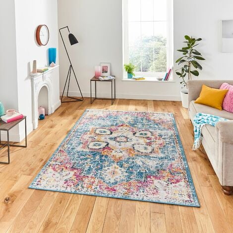 THINK RUGS Blue Fuchsia 120cm x 170cm Rectangle