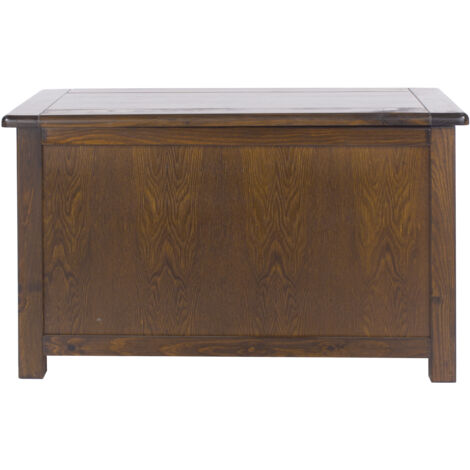 Boston Ottoman - Pine - 90 x 40 x 55 cm - Dark Brown