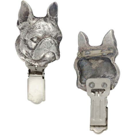 Boston Terrier, Boston Bull Terrier - Broche avec clip, porte-dossard, cadeau pour exposition canine par Art-Dog