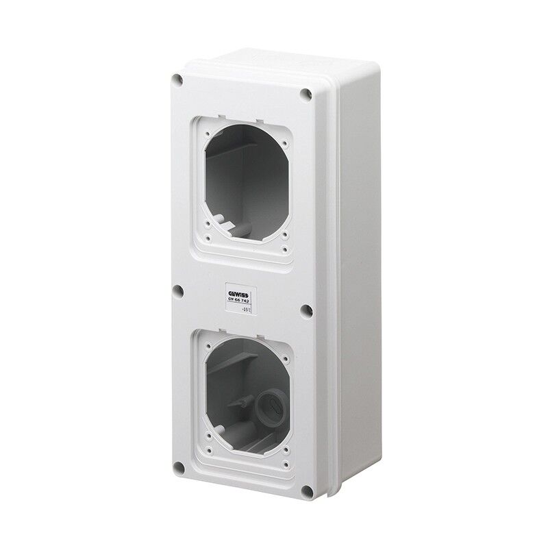 Gewiss - Boîtier de montage en saillie pour 2 prises 16/32A GW66742 de