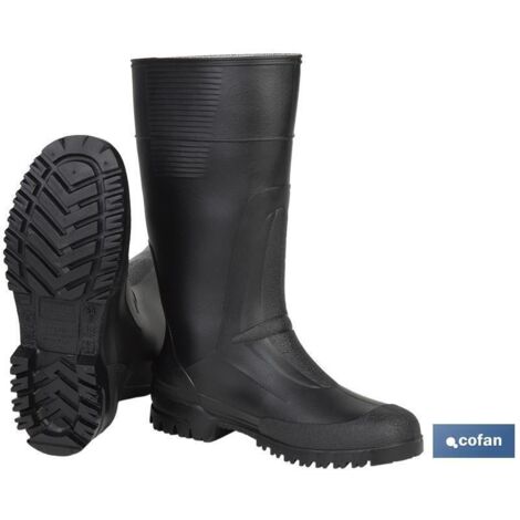 Bota Alta De Agua Pvc Negra Talla 43