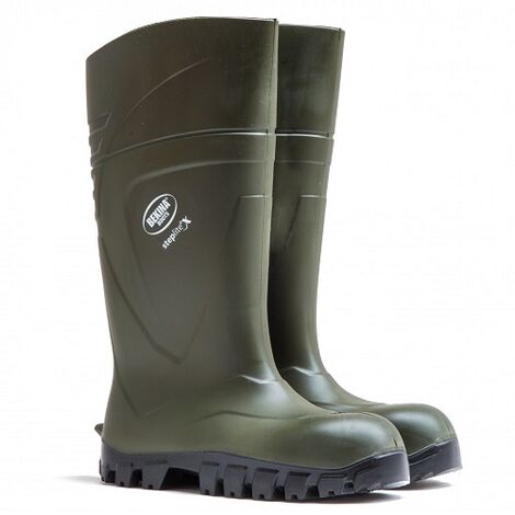 Bota BEKINA STEPLITE X SOLIDGRIP, Agricultura y Ganadería, Agarre en Mojado / Barro, Verde, Talla 42