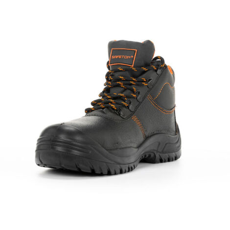 Bota cuero negro grabado S3 SR cordones SAFETOP EURIO 47