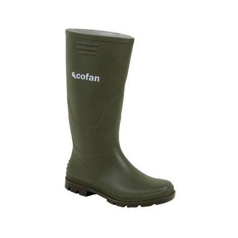 Bota de Agua Alta Fabricada en PVC Recubrimiento Interior de Punto - Tallas de 36 a 48 37 verde