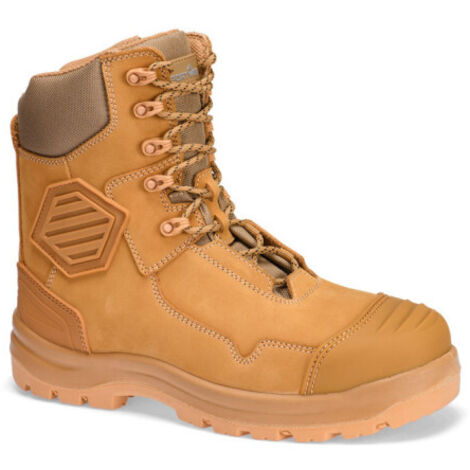 Bota de espinilla de cuero compuesto S3S HRO FO SC HI CI AN LG SR PORTWEST FD22 42 Trigo