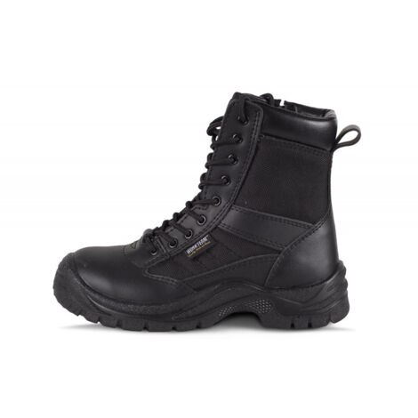 Bota de protección en piel serraje color negro WORKTEAM P3007