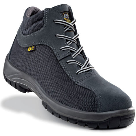 Bota de seguridad FAL IPR300 BRONTE TOP textil hidrofugada con suela doble densidad  S3+SRC+CI -EN 20345 47 Gris