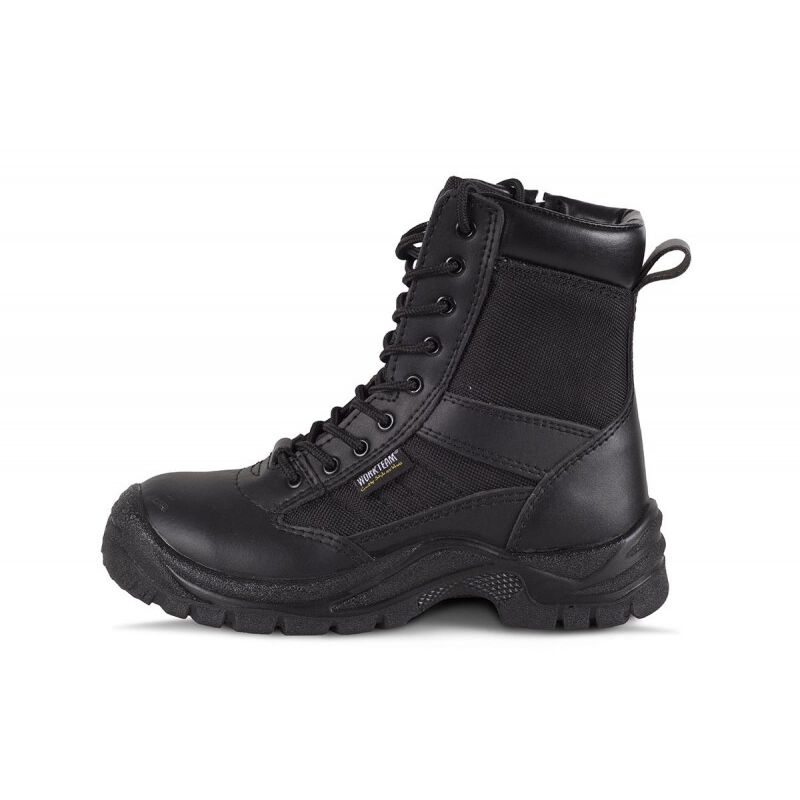 

Bota de protección en piel serraje color negro WORKTEAM | Negro - 40
