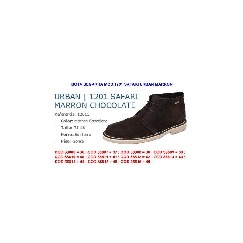 

bota segarra finstock mod.1201 safari urban marron talla 40 - Mibricotienda