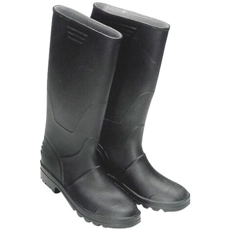 Botas de agua altas  Katiuskas negras  Calzado laboral  Botas de agua hombre  Botas de agua mujer  Botas de goma  40  40