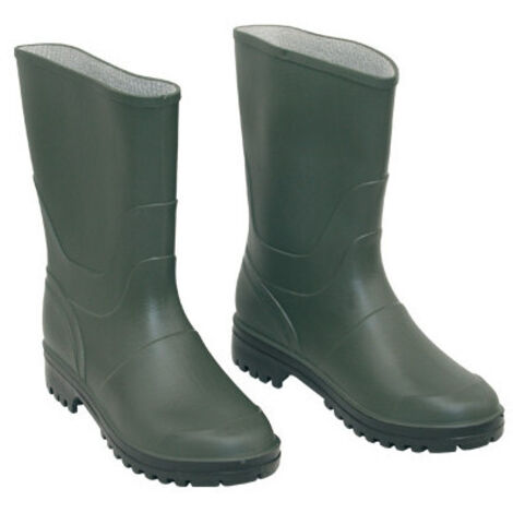 Botas de PVC verdes tipo tronchetto 46 – impermeables y antideslizantes
