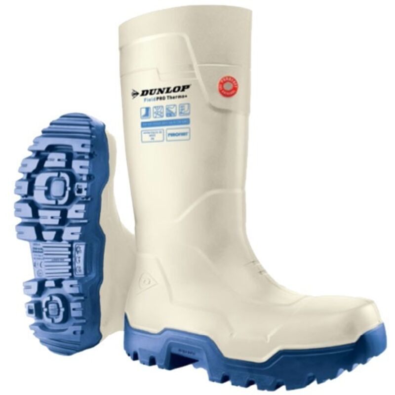 Botas de seguridad Dunlop LP8JB01 S5L CI CR SR FO LG - 44 (EU) - Blanco y azul