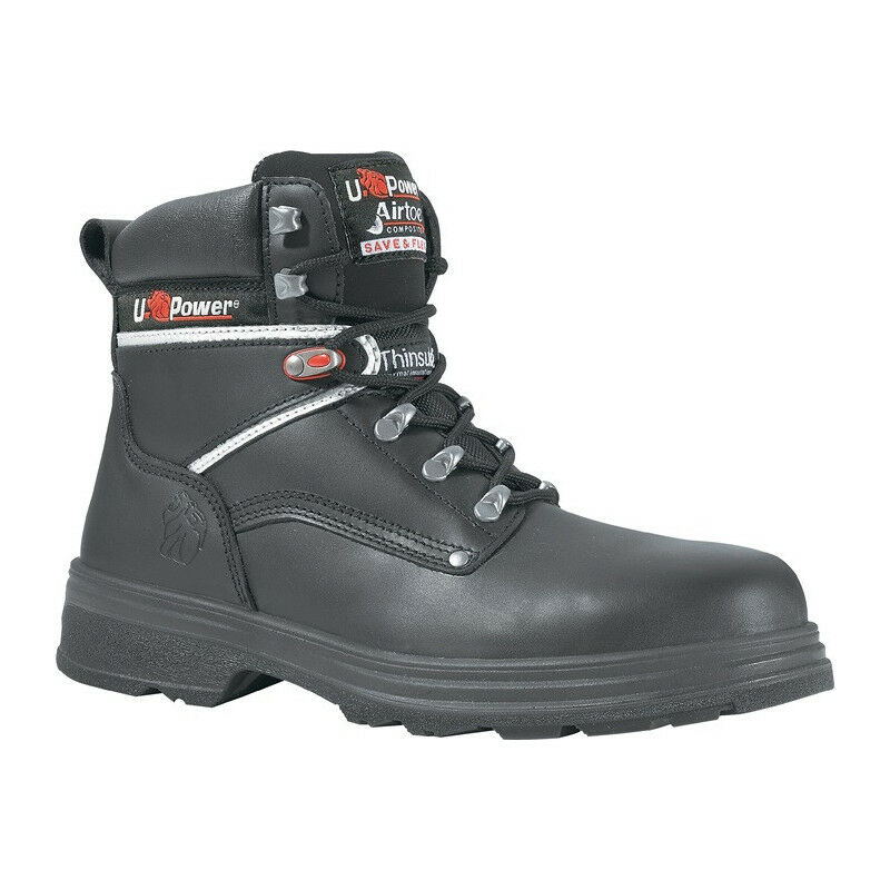 

U.power - Botas de seguridad Performance Gr. 43 cuero negro S3 SRC CI EN20345