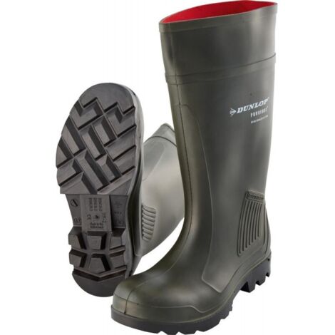 Botas de seguridad Purofuerte -Professional-, S5 CI T39 verde/negro