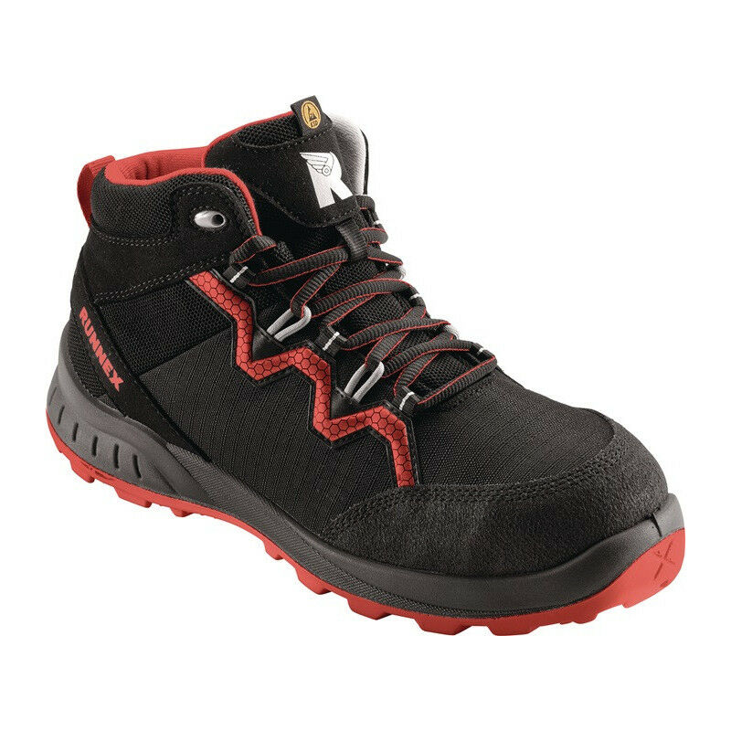 

Botas de seguridad TeamStar 5312 Talla 41 negro / rojo S3 SRC ESD EN20345