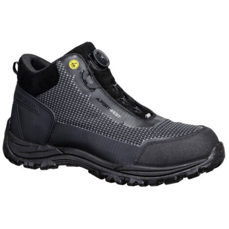 Botas de trabajo plantilla de Composite anti perforación Girder Composite Mid S3S ESD SR FO FE04 39 Negro/Gris