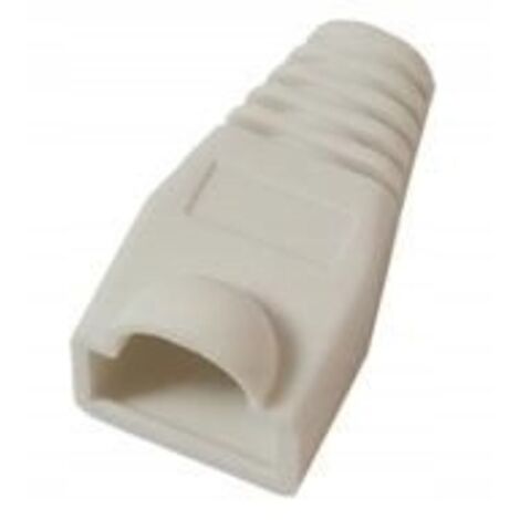 Botas MicroConnect RJ45 blancas, 50 unidades, KON503W