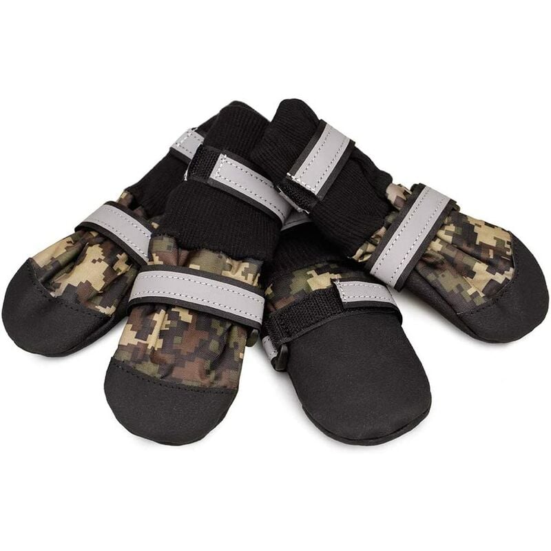 

Botas para perros Protector de patas Deje de lamer Protección contra lesiones Zapatos antideslizantes para perros （Verde）