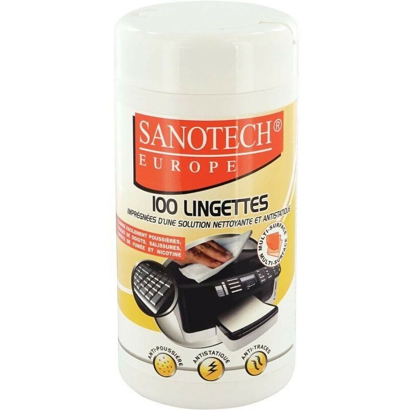 Sanotech - Boîte 100 lingettes nettoyantes