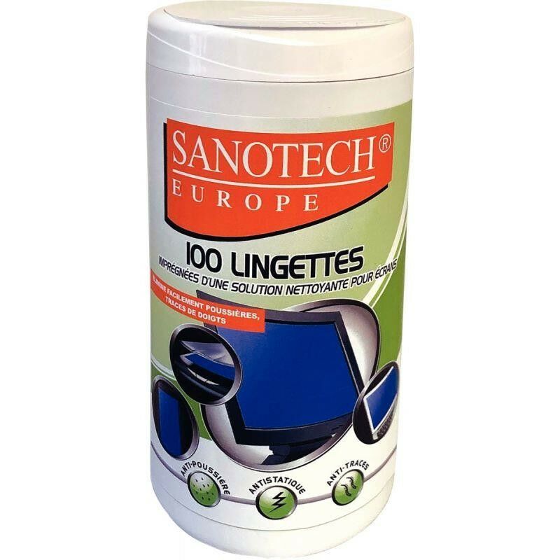 Sanotech - Boîte 100 lingettes pour écran