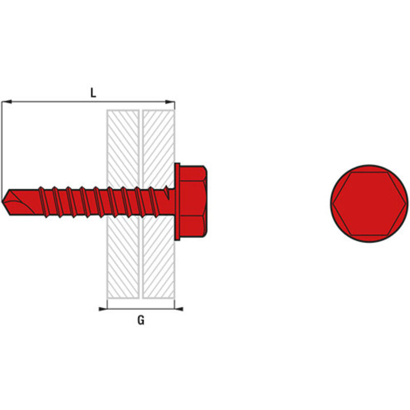 Scell-it - Vis autoforeuse th acier zing 6.3X19 bte de 250