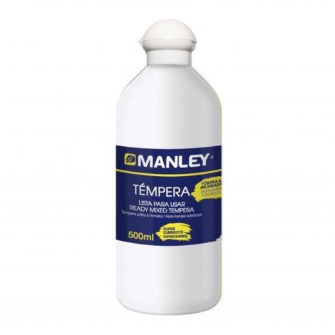 BOTE 500ML TEMPERA LIQUIDA MANLEY BLANCO MNP18614