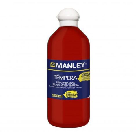 BOTE 500ML TEMPERA LIQUIDA MANLEY ROJO MNP18636