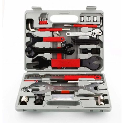 Bote à outils professionnels pour entretien de vélo - kit de  pièces pour réparation et entretien de tous types de vélos