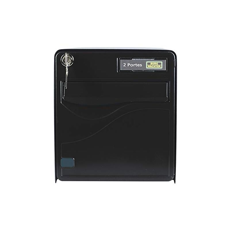 Burg-wächter, boîte aux lettres normalisée en acier galvanisé avec ouverture horizontale à l'avant et verticale à l'arrière, 2 p
