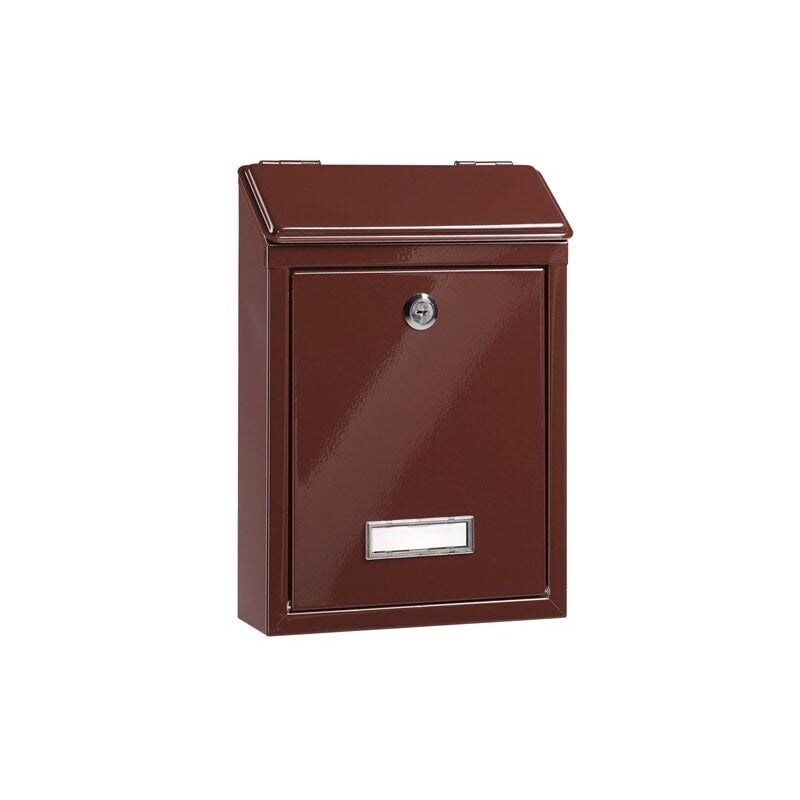 BURG WACHTER Boite aux lettres missive burg favor acier marron