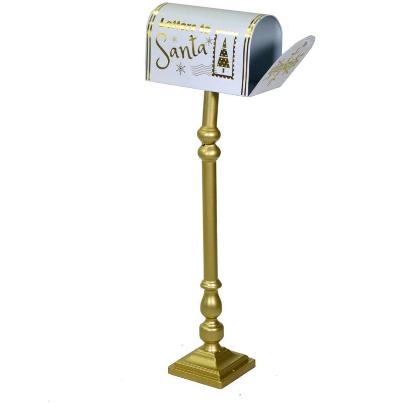 Boîte aux lettres en métal doré cmø33h127