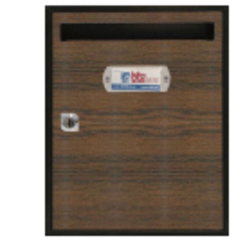 Boîte aux lettres verticale intérieure et extérieure en acier inoxydable Teide Sapelly 300x240x80mm 15823