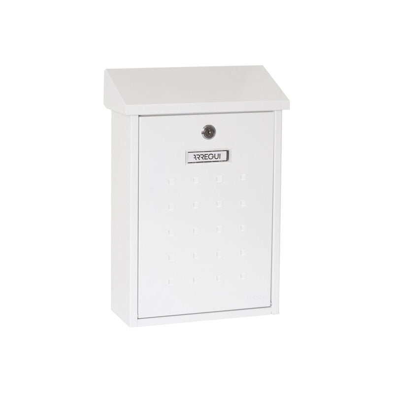 Arregui - Premium E5601 Boîte aux Lettres Individuelle en Acier, Taille m (Courrier Format A4, Magazine), Boîte aux Lettres Murale, Anti-pluie,