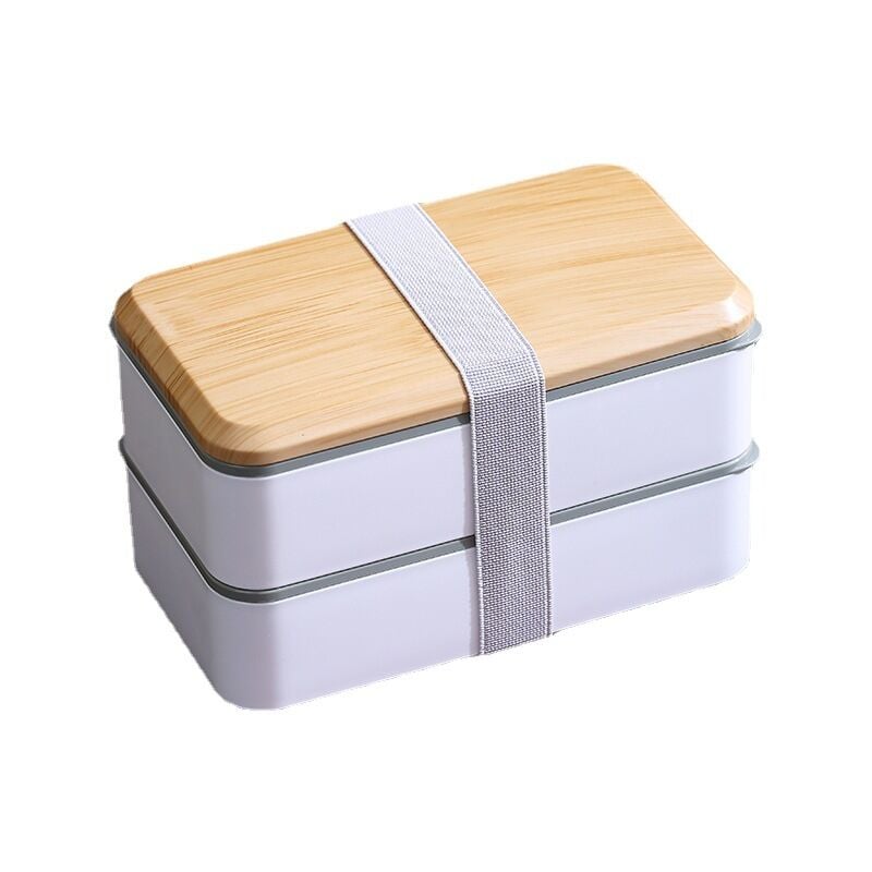 FVO - Boîte à bento étanche à 2 niveaux Boîte à lunch bento avec ustensiles réutilisables Micro-ondes japonais Congélateur Lave-vaisselle Bento Box