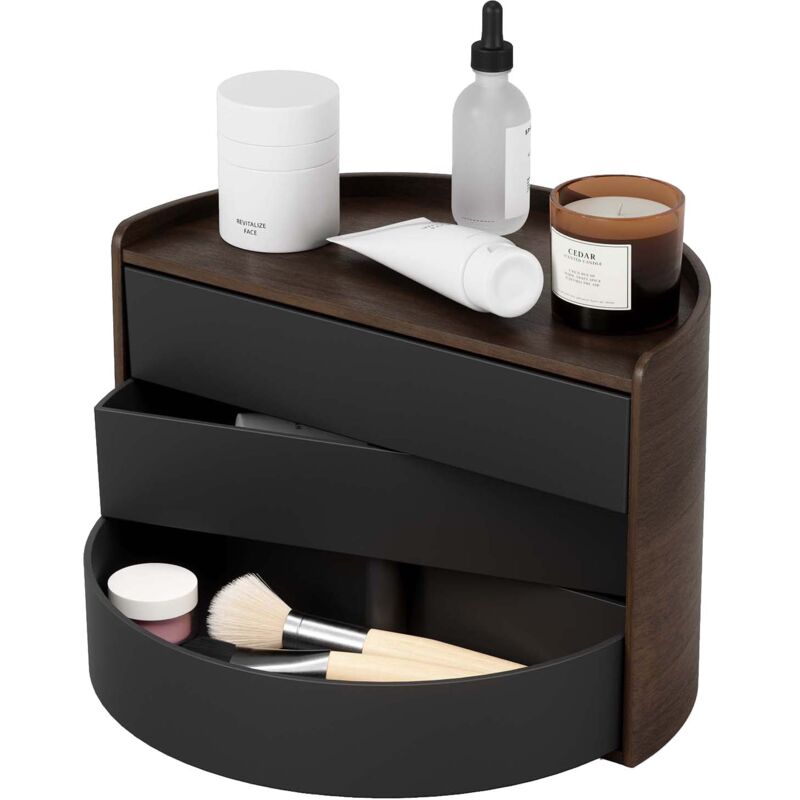 Boite à bijoux en bois ronde Moona