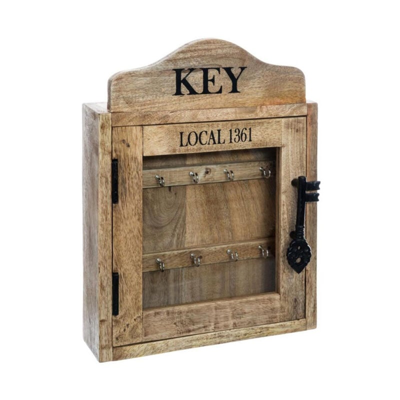 Boîte à Clés en Bois 'Local' 30x40cm Naturel